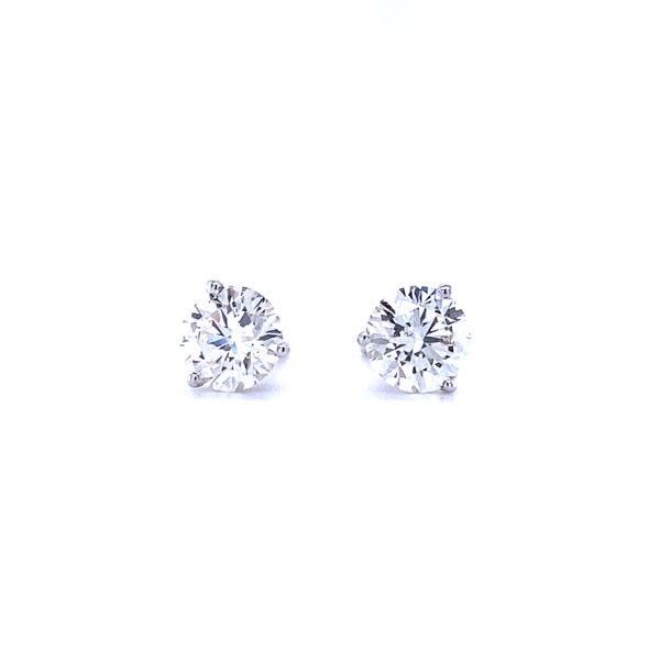 Fire & Ice Three Prong Martini Diamond Stud Earrings Koser Jewelers Mount Joy, PA