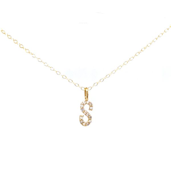 Diamond Initial Pendant Koser Jewelers Mount Joy, PA