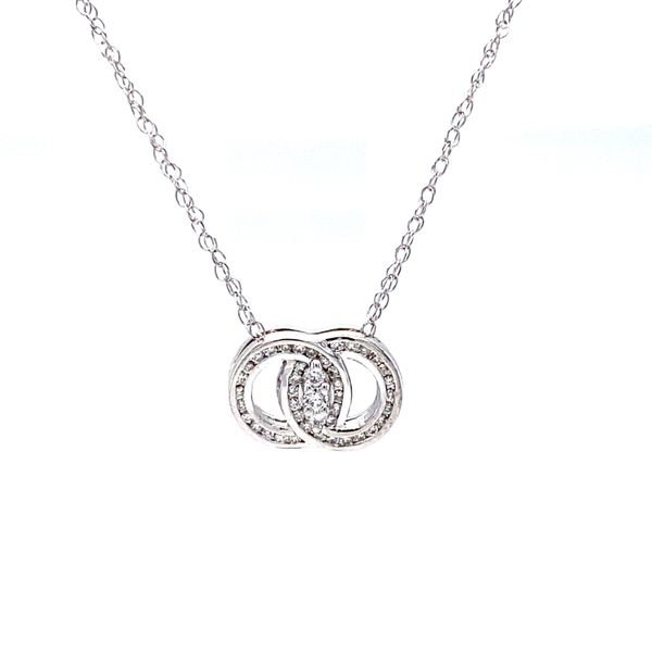 Channel Set Diamond Marriage Symbol Pendant Koser Jewelers Mount Joy, PA