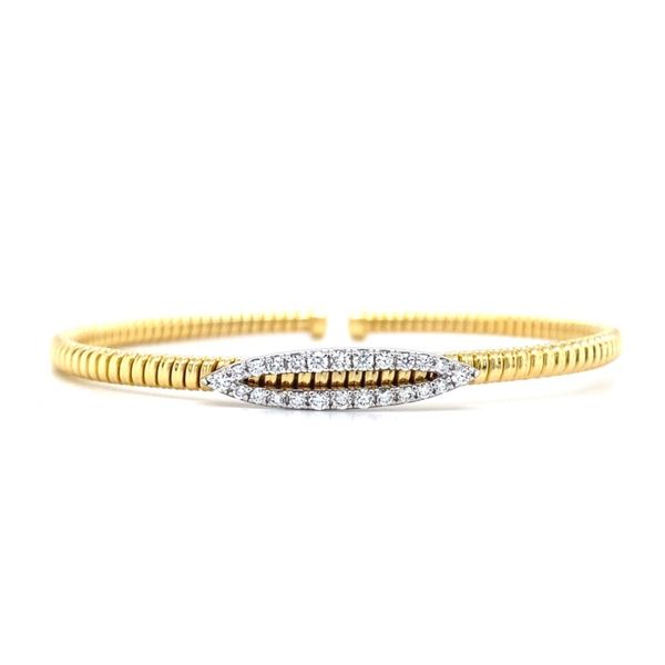 Marquise Design Diamond Flex Bangle Bracelet Koser Jewelers Mount Joy, PA