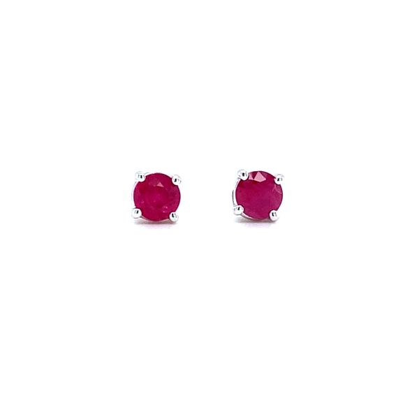 Round Ruby Stud Earrings Koser Jewelers Mount Joy, PA
