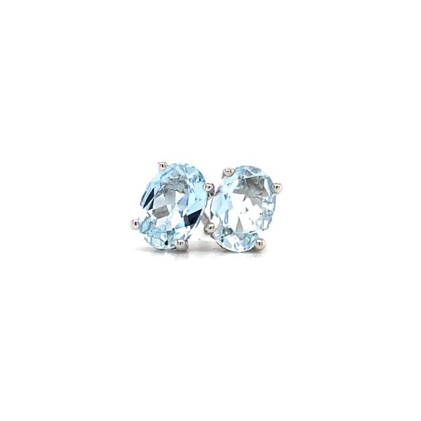 Oval Aquamarine Stud Earrings Koser Jewelers Mount Joy, PA