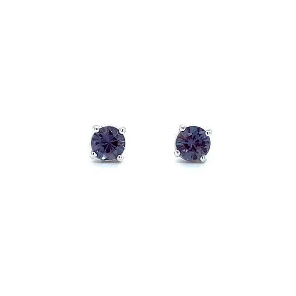 Round Created Alexandrite Stud Earrings Koser Jewelers Mount Joy, PA