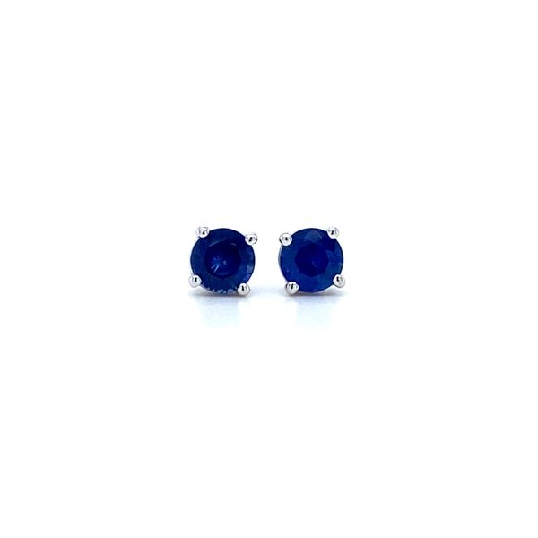 Round Sapphire Stud Earrings Koser Jewelers Mount Joy, PA