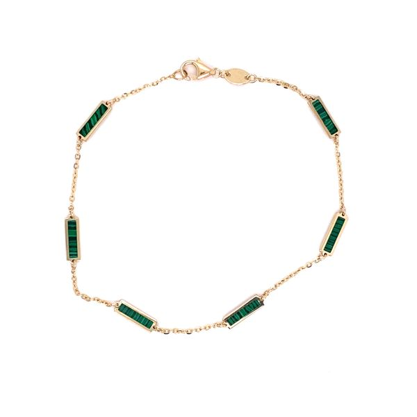 Malachite Bar Station Bracelet Koser Jewelers Mount Joy, PA