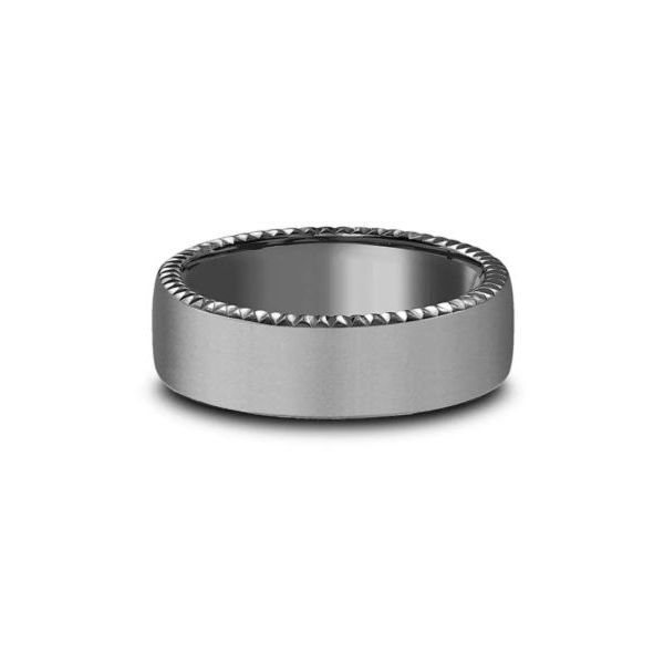 Benchmark 6.5mm Rivet Coin Edge Sand Blast Comfort Fit Tantalum Men's Wedding Band Koser Jewelers Mount Joy, PA