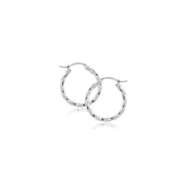 Twisted Tube Hoop Earrings Koser Jewelers Mount Joy, PA