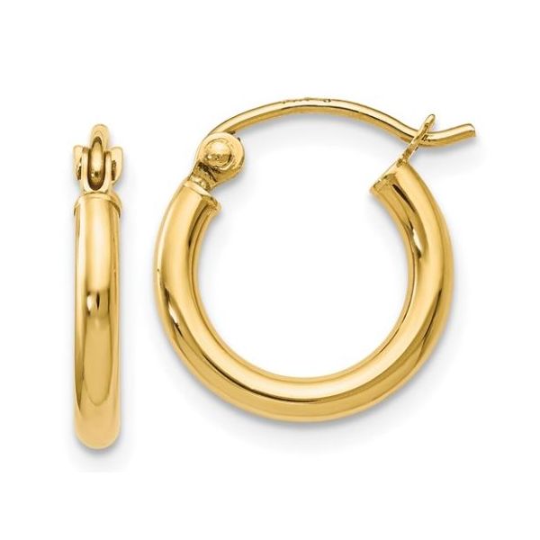 Polished Hoop Earrings Koser Jewelers Mount Joy, PA