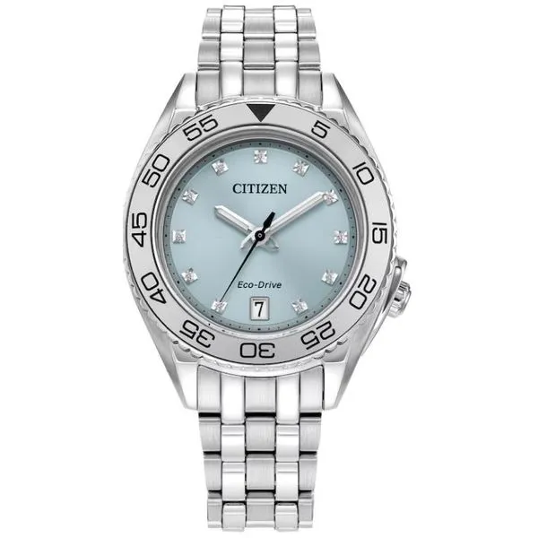 Citizen® Eco-Drive® 'Carson' Light Blue Dial Watch Koser Jewelers Mount Joy, PA