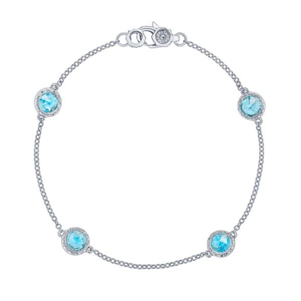 Tacori Crescent Embrace 4 Station Sky Blue Topaz Bracelet Koser Jewelers Mount Joy, PA