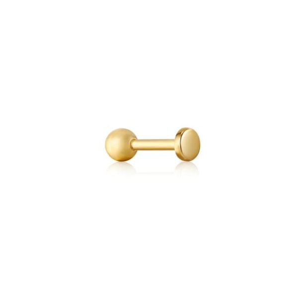 Ania Haie Gold Disc Barbell Single Earring Koser Jewelers Mount Joy, PA