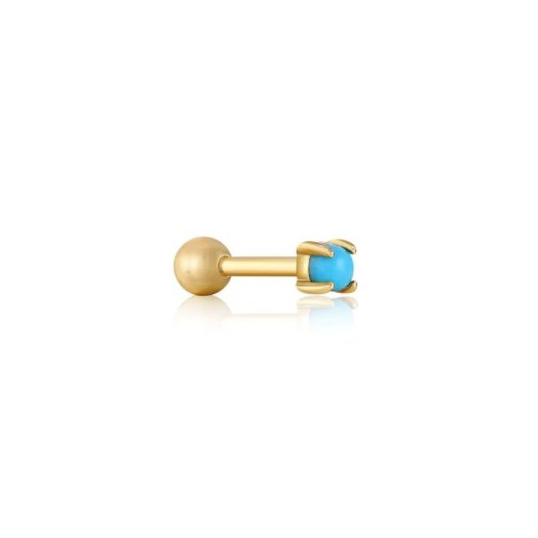 Ania Haie Turquoise Cabachon Barbell Single Earring Koser Jewelers Mount Joy, PA