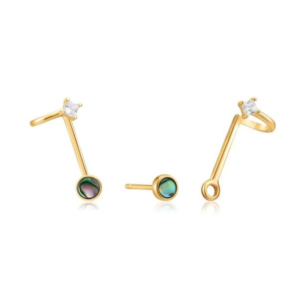 Ania Haie Tidal Abalone Double Stud Earrings Koser Jewelers Mount Joy, PA