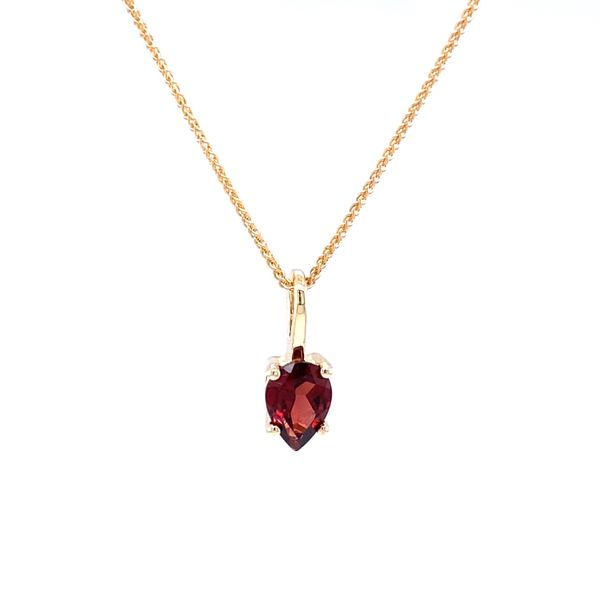 Pear Shaped Garnet Pendant Koser Jewelers Mount Joy, PA