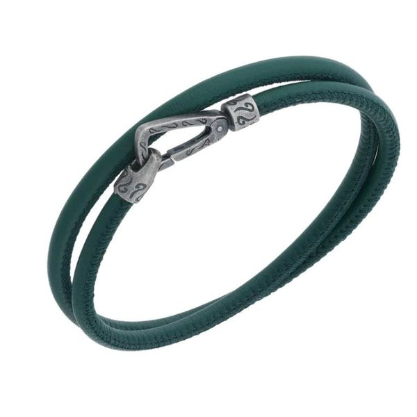 Marco Dal Maso Double Wrap Leather Bracelet Koser Jewelers Mount Joy, PA