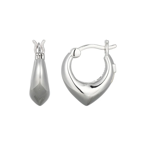 Elle Sterling Silver Tulip Hoop Earrings Krekeler Jewelers Farmington, MO