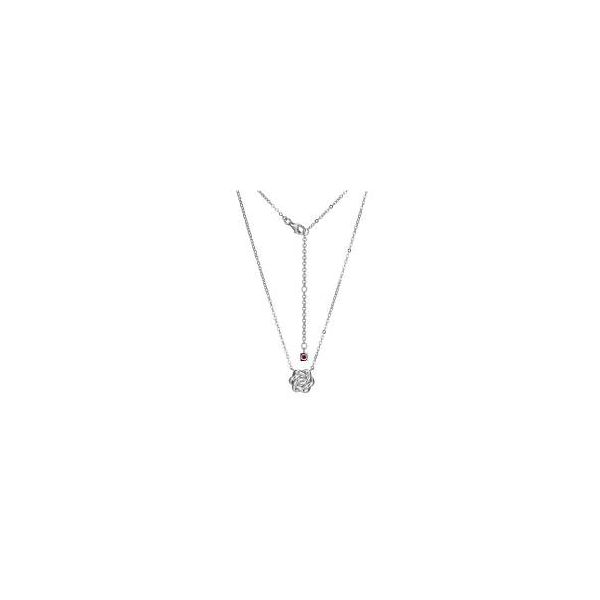 Elle Sterling Silver Knot Necklace 18 Inches with a 2 Inch Extender Krekeler Jewelers Farmington, MO