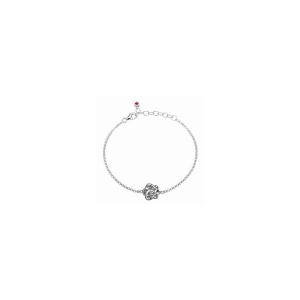 Elle Sterling Silver Knot Bracelet6.75 Inches 1.25 Inch Extender Krekeler Jewelers Farmington, MO
