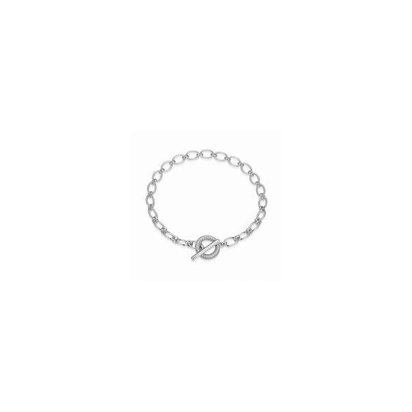 Elle Sterling Silver Long Short Bracelet 6.75 Inches Krekeler Jewelers Farmington, MO