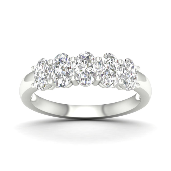 14 Karat White Gold Lab Grown Diamond Band Krekeler Jewelers Farmington, MO