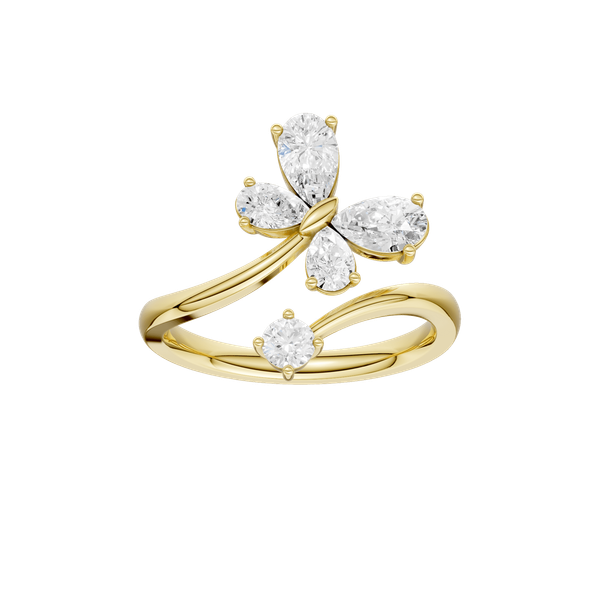 Lady's 14 Karat Yellow Gold Lab Grown Diamond Ring Krekeler Jewelers Farmington, MO