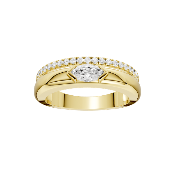 Lady's 14 Karat Yellow Gold Lab Grown Diamond Ring Krekeler Jewelers Farmington, MO