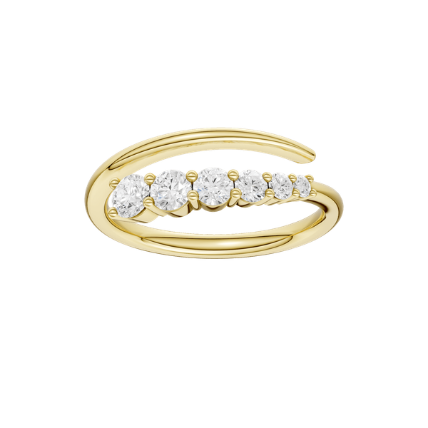 Lady's 14 Karat Yellow Gold Lab Grown Diamond Ring Krekeler Jewelers Farmington, MO