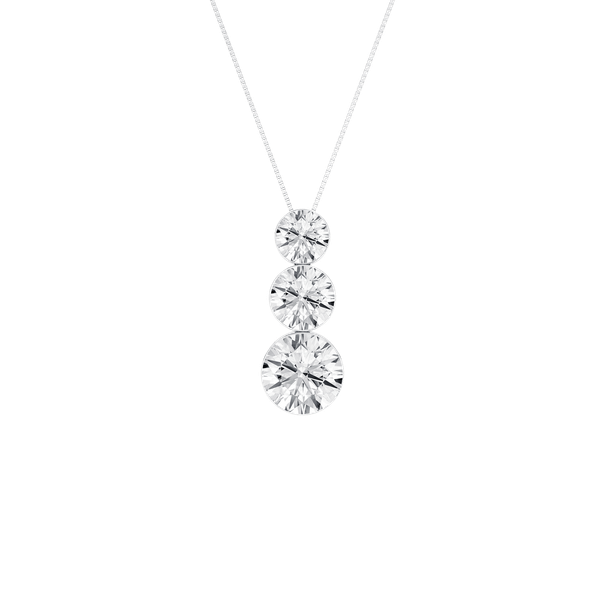 14k White Gold Lab Grown Diamond Pendant Krekeler Jewelers Farmington, MO