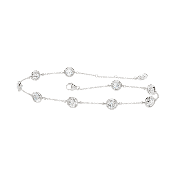 Lady's 14 Karat White Gold Lab Grown Diamond Bracelet Krekeler Jewelers Farmington, MO