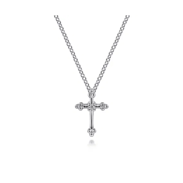 Gabriel & Co. Sterling Silver Cross Pendant/Necklace Krekeler Jewelers Farmington, MO