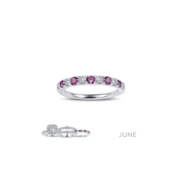 Sterling Silver Simulated Diamond and Simulated Garnet Ring Size 7 Krekeler Jewelers Farmington, MO