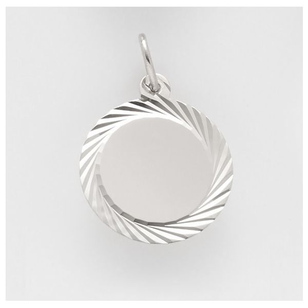 Sterling Silver Round Textured Disc Krekeler Jewelers Farmington, MO