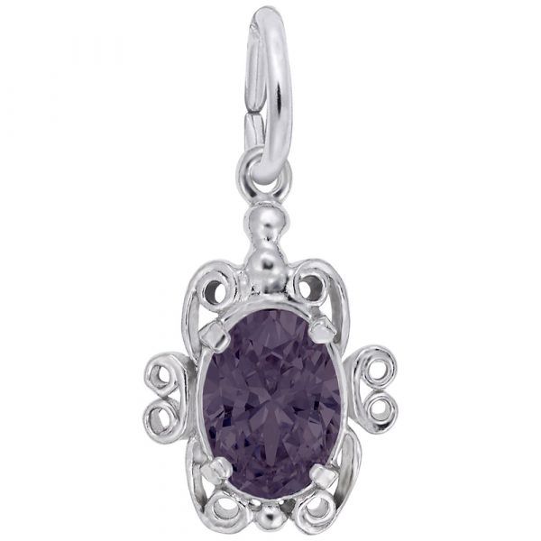 Rembrandt Sterling Silver Filigree June Birthstone Charm Krekeler Jewelers Farmington, MO