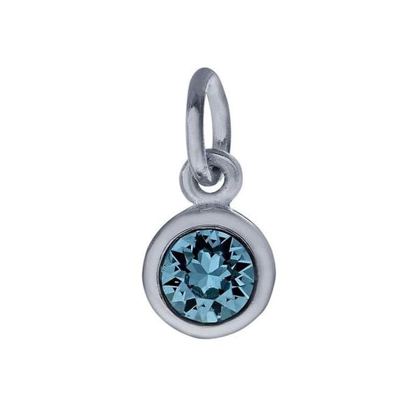 Sterling Silver March Crystal Birthstone Charm Krekeler Jewelers Farmington, MO