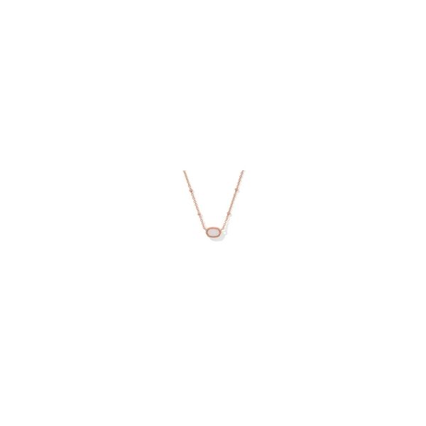Kendra Scott Mini Elisa Pendant in Rose Gold Iridescent Drusy Krekeler Jewelers Farmington, MO