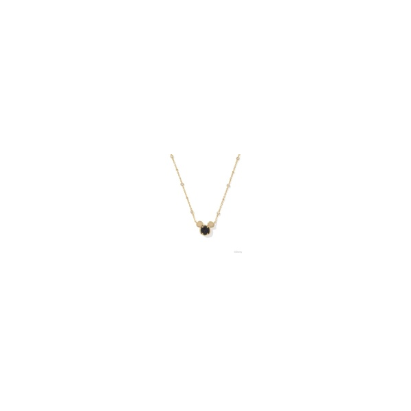 Kendra Scott Disney Mickey Mouse Pendant Necklace Goldtone Black Drusy Krekeler Jewelers Farmington, MO