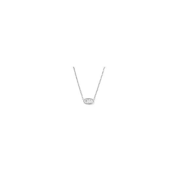 Kendra Scott Elisa Luxe Chain Necklace Silver-tone White Krekeler Jewelers Farmington, MO