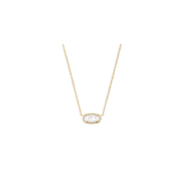 Kendra Scott Elisa Gold Ivory Mother Of Pearl Necklace Krekeler Jewelers Farmington, MO