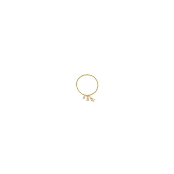 Kendra Scott 2028 Graduation Stretch Bracelet Gold Dichroic Glass Krekeler Jewelers Farmington, MO