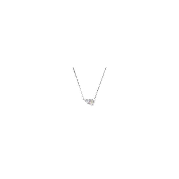 Kendra Scott Tatum Rhodium Necklace White CZ Mix Krekeler Jewelers Farmington, MO