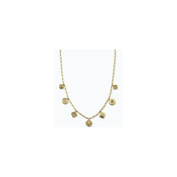 Kendra Scott Dira Charm Necklace Goldtone Krekeler Jewelers Farmington, MO