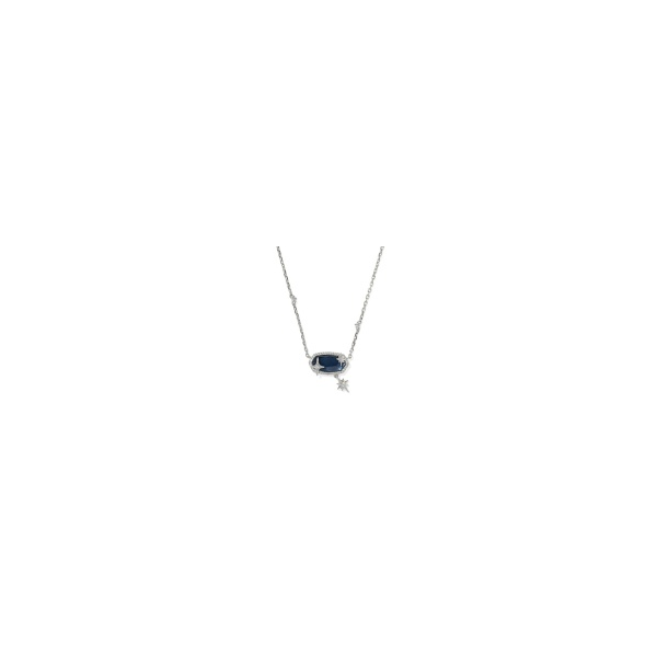 Kendra Scott Elisa Star Pendant Necklace Goldtone Steel Blue MOP Krekeler Jewelers Farmington, MO