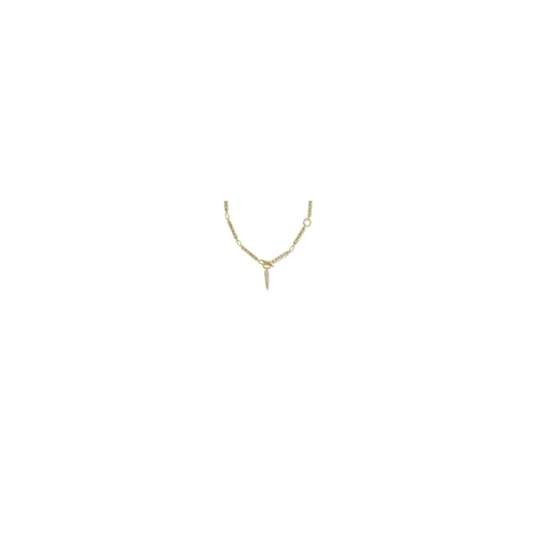 Kendra Scott Fate Lariat Necklace Goldtone White CZ Krekeler Jewelers Farmington, MO