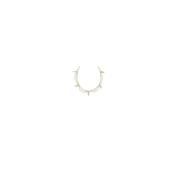 Kendra Scott Fate Strand Necklace Goldtone White CZ Krekeler Jewelers Farmington, MO