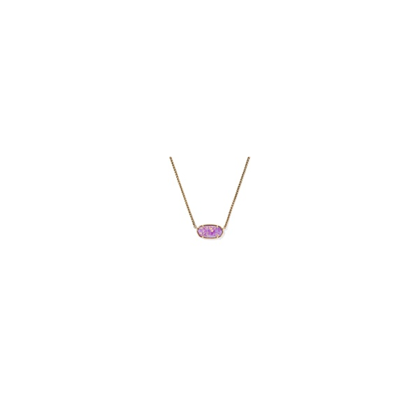 Kendra Scott Dolly Elisa Pendant Necklace Vintage Gold Magenta Opal Krekeler Jewelers Farmington, MO