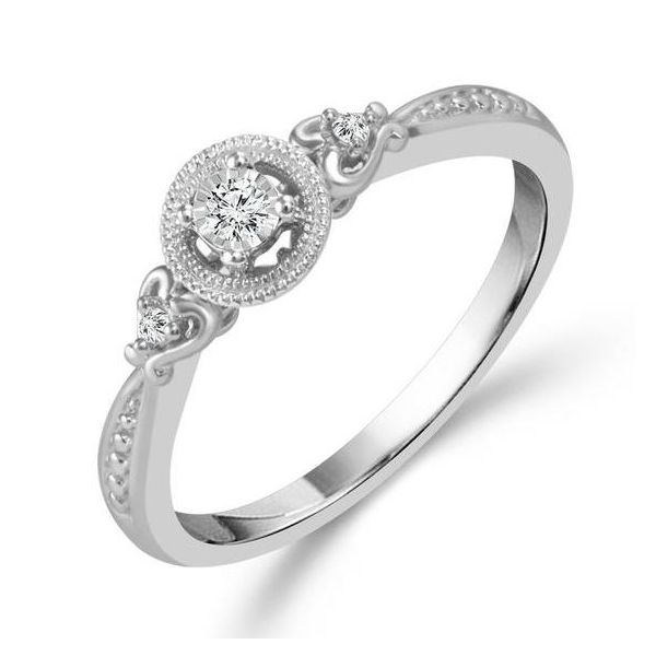 10 Karat White Gold Diamond Promise Ring Image 2 Kiefer Jewelers Lutz, FL