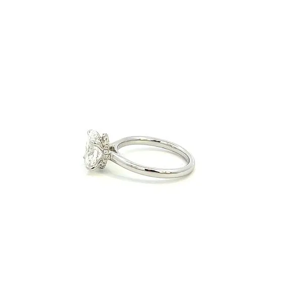 14K Lab Grown Oval Cut Diamond Engagement Ring Image 3 Kiefer Jewelers Lutz, FL
