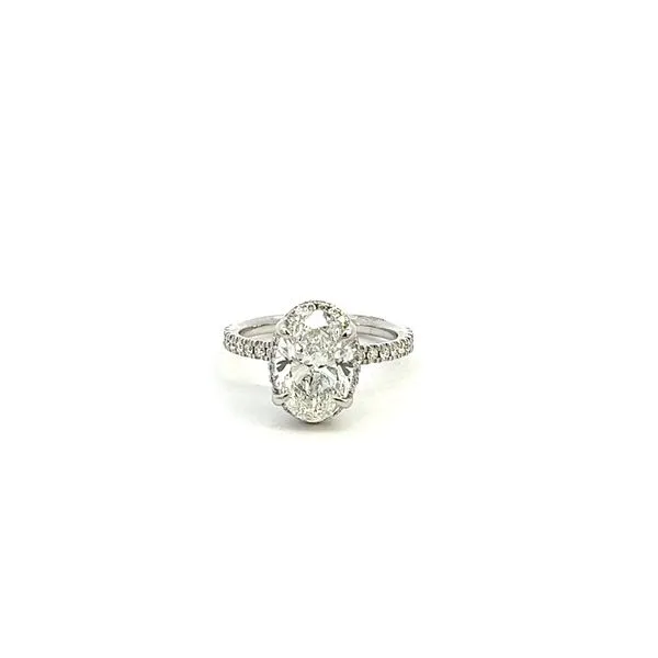 14K Lab Grown Oval Cut Diamond Engagement Ring Kiefer Jewelers Lutz, FL