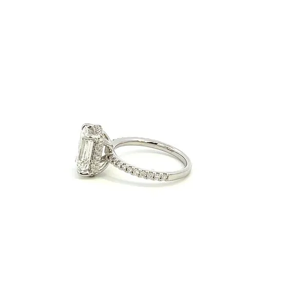 14K Lab Grown Emerald Cut Diamond Engagement Ring Image 2 Kiefer Jewelers Lutz, FL