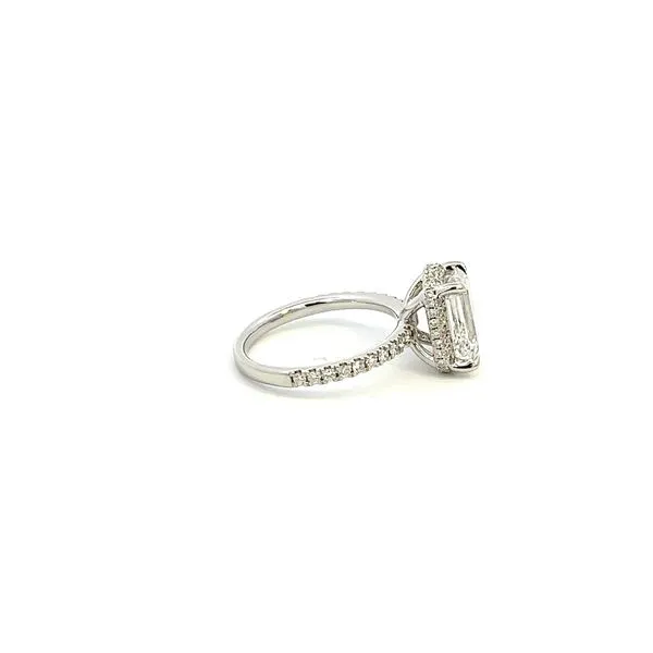 14K Lab Grown Emerald Cut Diamond Engagement Ring Image 3 Kiefer Jewelers Lutz, FL
